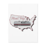 Classic Motor Home USA Road Trip Post Card