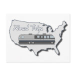 Classic Motor Home USA Road Trip Postcards