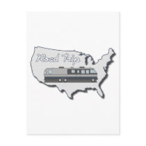 Classic Motor Home USA Road Trip Postcards