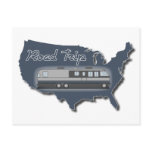 Classic Motor Home USA Road Trip Post Cards