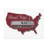 Classic Motor Home USA Road Trip Post Cards