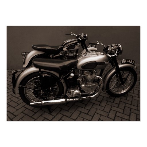 Classic Motorbikes, Mini Photo Business Card (front side)