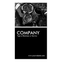 Classic Motorcycle Gauges Business Card Template