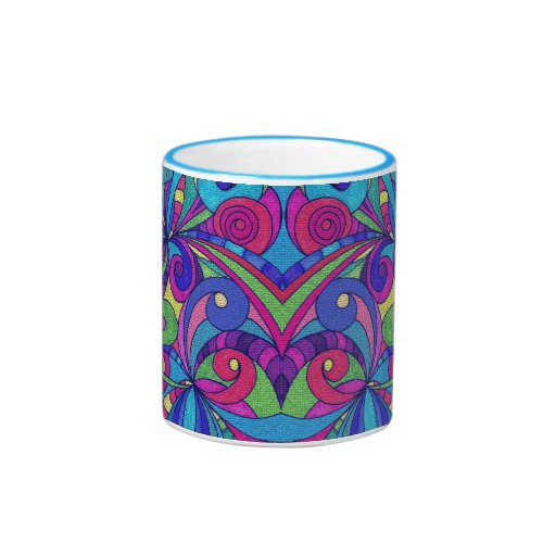 Classic Mug Floral abstract background