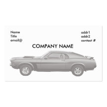 classic muscle car business card templates