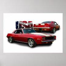 classic muscle car print