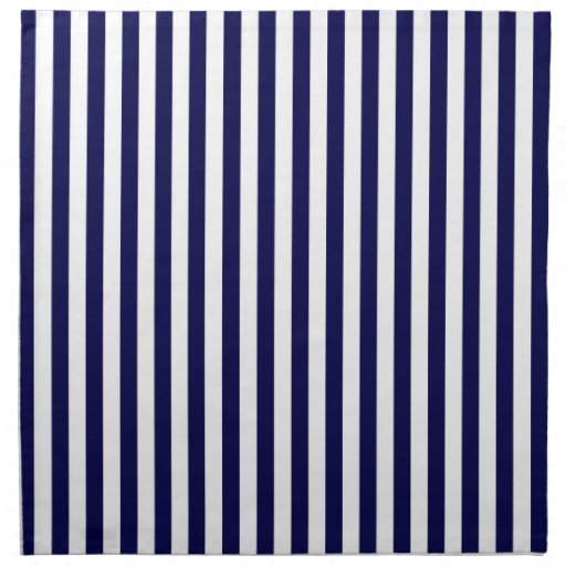Classic Navy Blue and White Stripe Pattern Napkin Zazzle