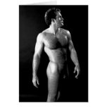 Classic Nude Man Greeting Cards