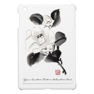 Classic oriental chinese sumi-e ink flowers paint iPad mini cases