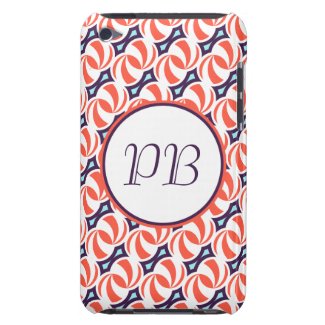 Classic oriental japanese monogram kimono pattern barely there iPod covers