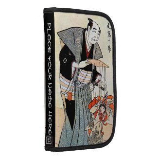 Classic oriental japanese puppeteer ukiyo-e art organizer