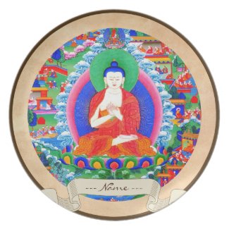 Classic oriental tibetan thangka god tattoo art plates