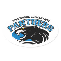 Classic Panther Oval Sticker