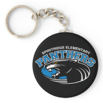 Classic Panther Round Keychain