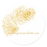 Classic Peacock Feathers stickers