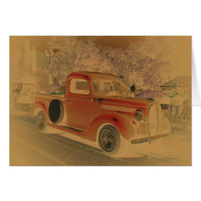 Classic Pickup Greeting Cards by nmpics Antique pickup truck