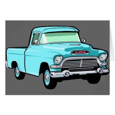 Classic Pickup Truck Greeting Card by tnmpastperfect Classic Pickup Truck