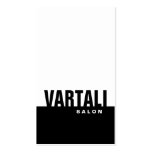 Classic Plain Black Salon Business Card