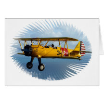 classic plane greeting card