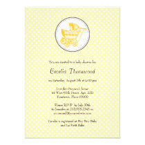 Classic Pram Baby Shower Invitation