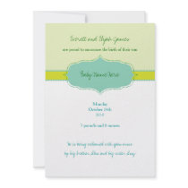 "Classic Prep" Baby Boy Birth Announcement Card invitations