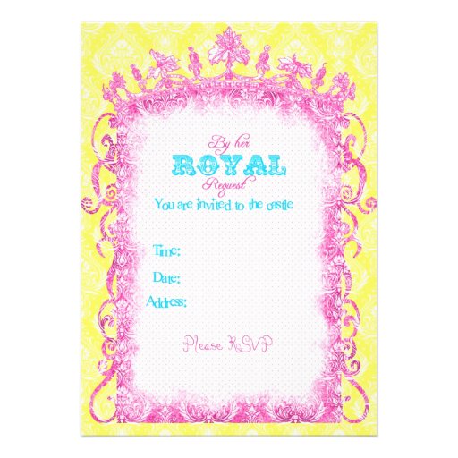 Classic Princess Party Invites