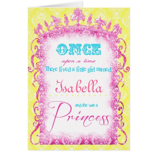 Classic Princess photo birthday invitation Card