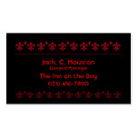 Classic Red and Black Damask Business Card Templates