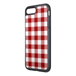 Classic Red and White Gingham Plaid