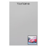 Classic Red Car stationary Customized Stationery