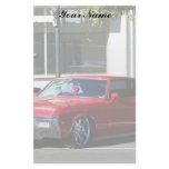 Classic red car stationery
