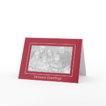 Classic Red Holiday Template - Customized cards