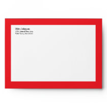 Classic Red Plaid and Black Envelope envelopes
