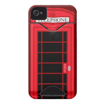 Classic Red Public Telephone Box UK: iPhone 4 Case