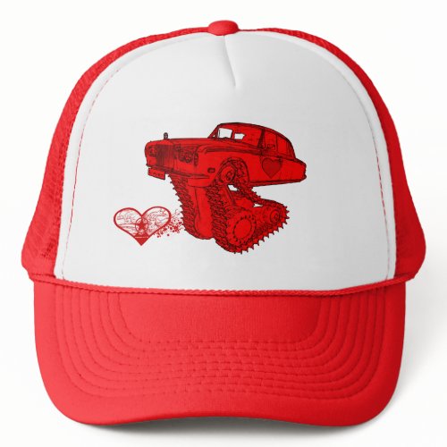 Classic Red Rolls Royce Valentine's Fantasy hat