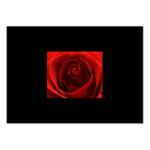 Classic Red Rose Save the Date Card Business Card (back side)