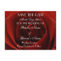 Classic Red Rose Save the Date Wedding Postcard by Sialicious Classic Red Rose Save the Date Wedding Postcard
