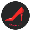 Classic Red Spike Heel Sticker by astarzmom Classic Red Spike Heel Sticker
