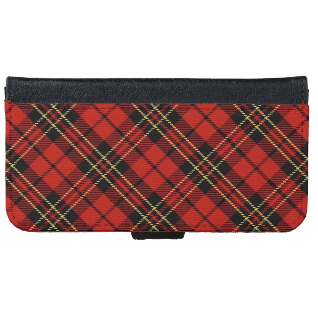 Classic Red Tartan iPhone 6/6S Wallet Case iPhone 6 Wallet Case-4