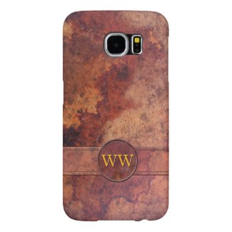 Classic Retro Vintage Leather Monogram or Initial Samsung Galaxy S6 Cases