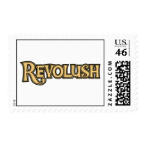 Classic Revolush Logo postage stamp by revolush Classic Revolush Logo postage stamp