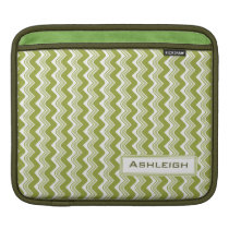 Classic Ripple Chevron iPad/ iPad 2 Sleeve - Olive ipad sleeves