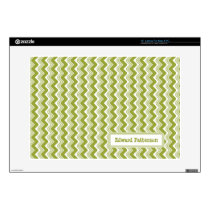 Classic Ripple Chevron Laptop Skin - Olive skins