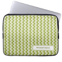 Classic Ripple Chevron Laptop Sleeve - Olive laptop sleeves