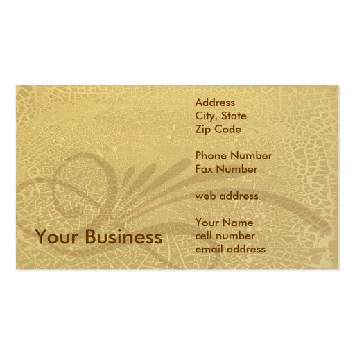 Classic Roadster Business Card Templates (back side)