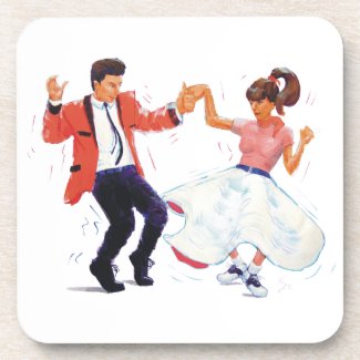 Classic Rock and Roll Jive Dancing corkcoaster