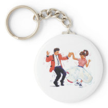Classic Rock and Roll  Jive Dancing Key Chain