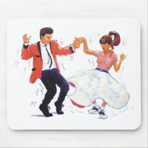 Classic Rock and Roll  Jive Dancing Mouse Pad