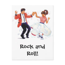 Classic Rock and Roll  Jive Dancing Postcard