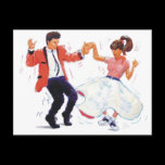 Classic Rock and Roll  Jive Dancing Post Card